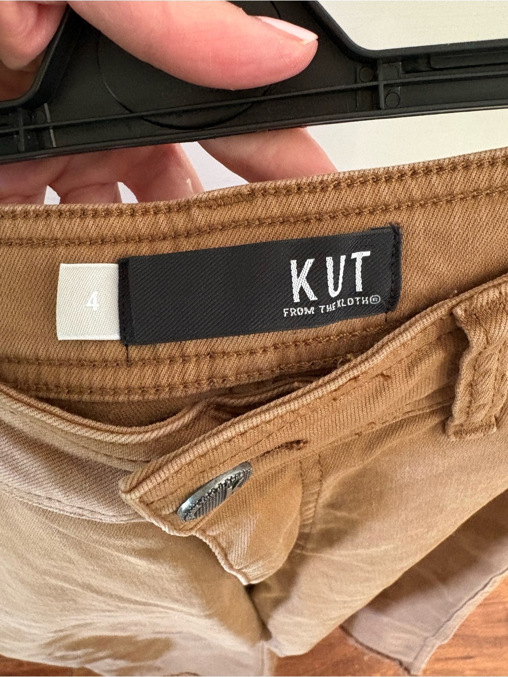 KUT from the Kloth Tan High-Rise Pants - Picture 3 of 4